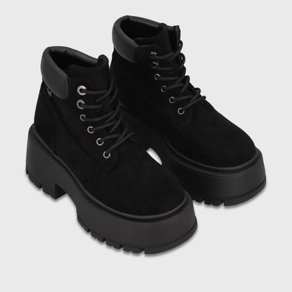 Botin Plataforma Negro Mujer 6585001