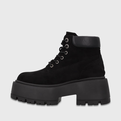 Botin Plataforma Negro Mujer 6585001