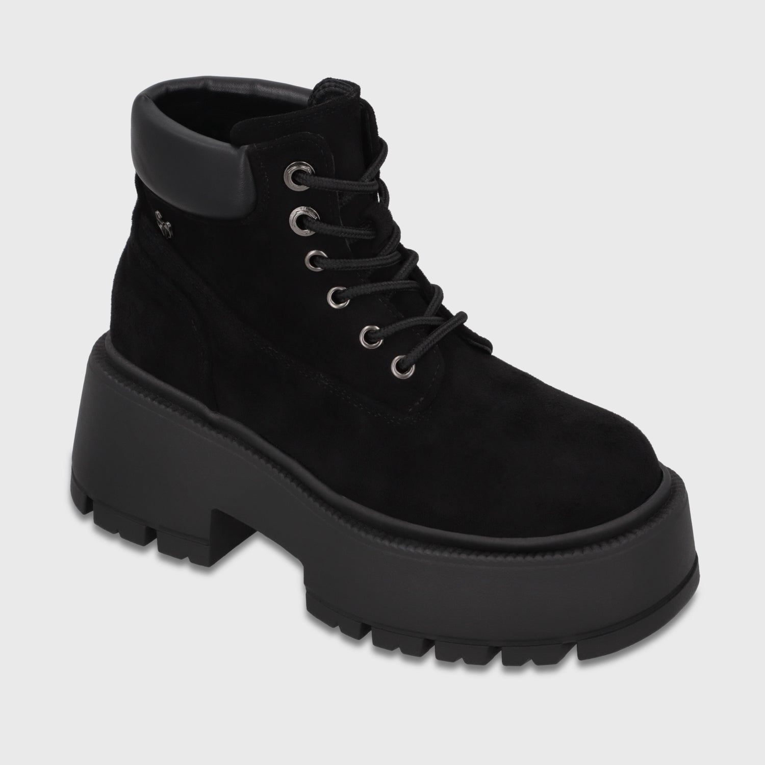 Botin Plataforma Negro Mujer 6585001