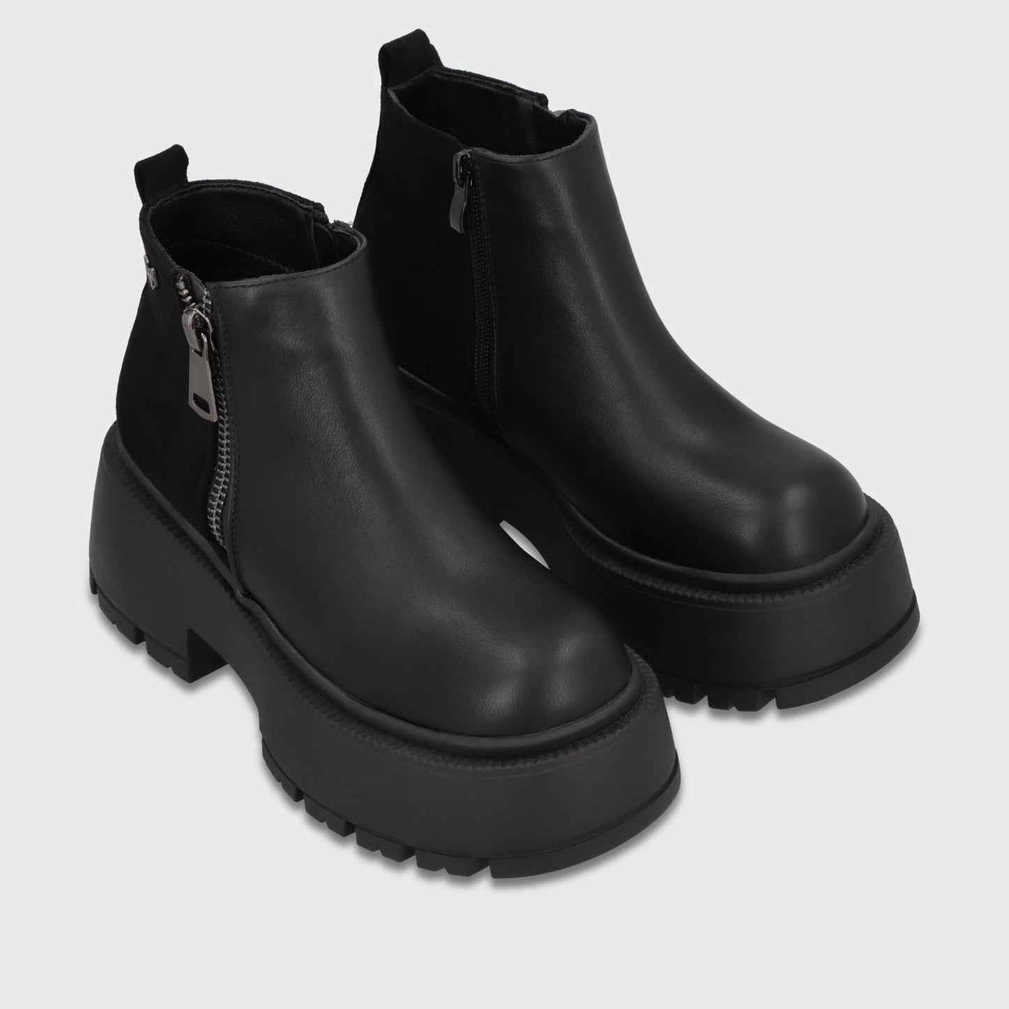Botin Plataforma Negro Mujer 6585101