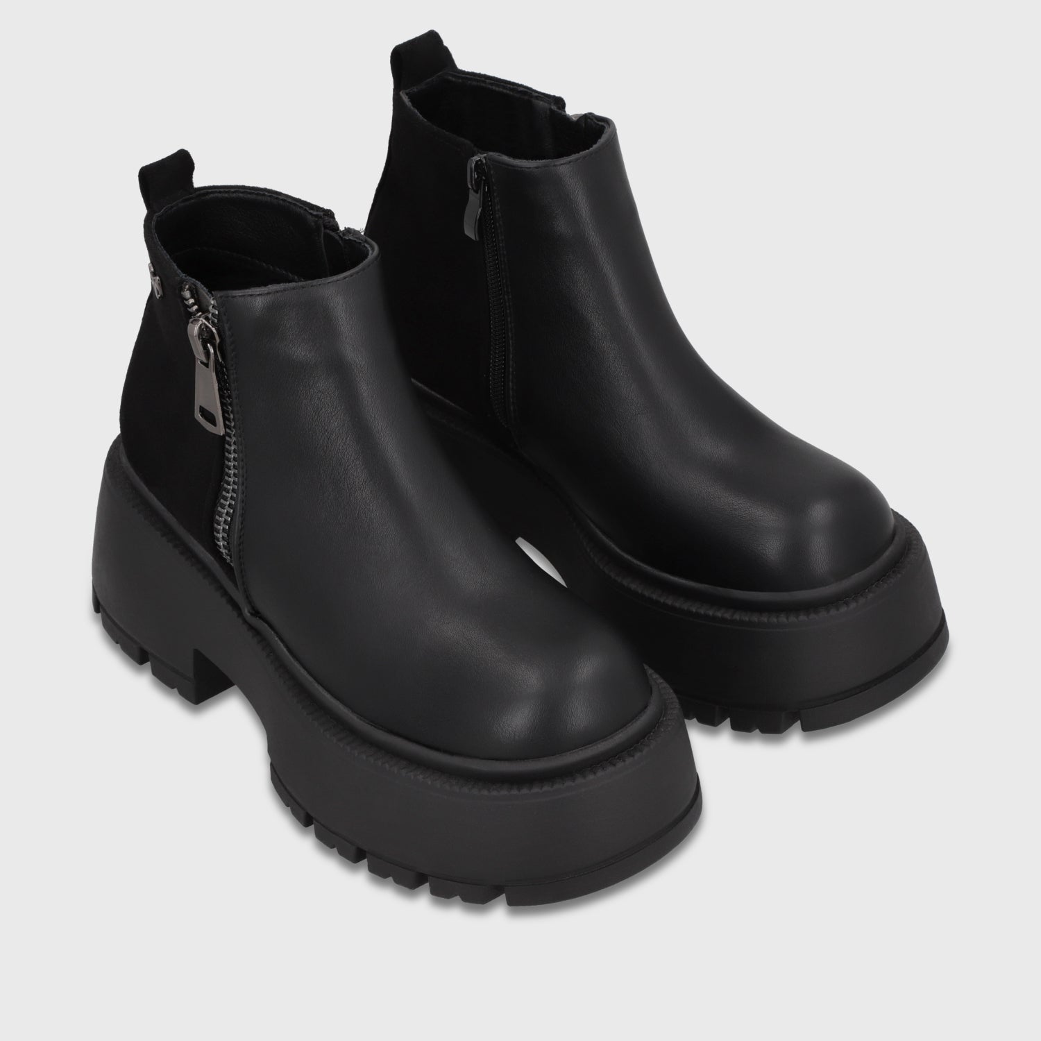 Botin Plataforma Negro Mujer 6585101