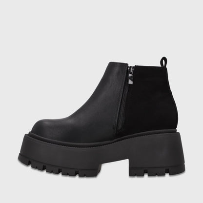 Botin Plataforma Negro Mujer 6585101