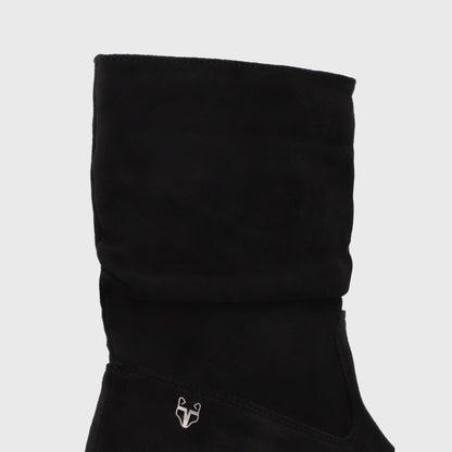 Botin Plataforma Negro Mujer 65890