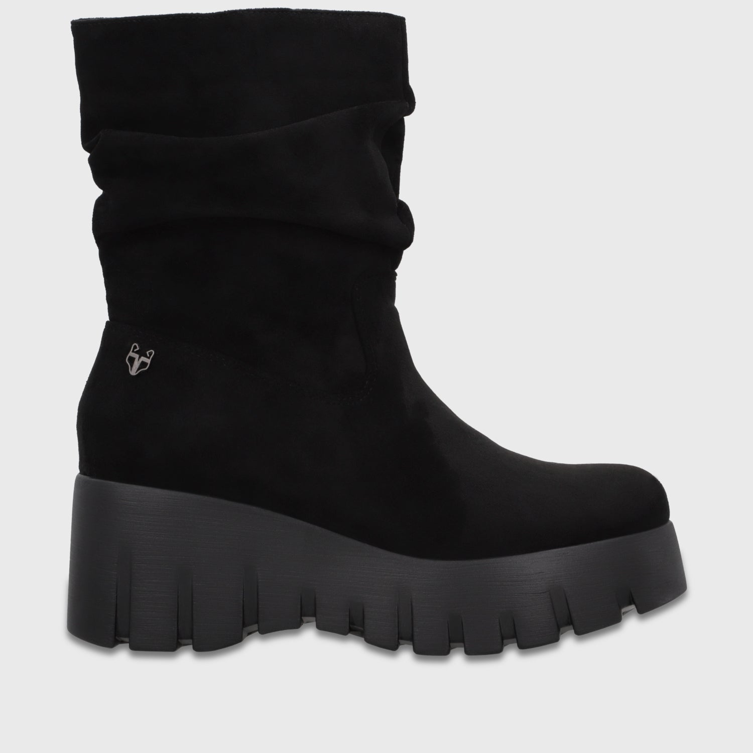 Botin Plataforma Negro Mujer 65890