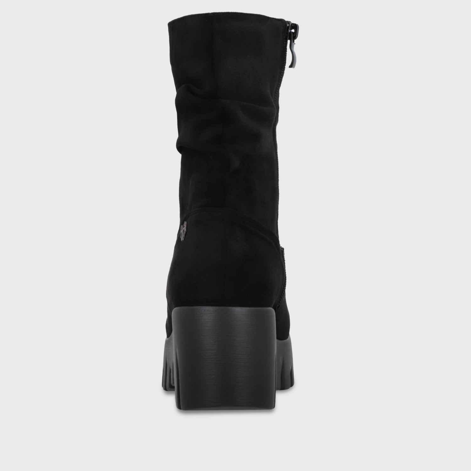 Botin Plataforma Negro Mujer 65890