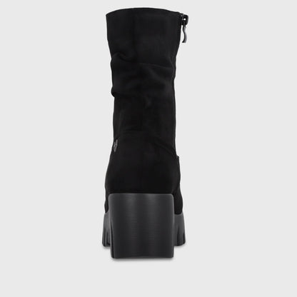 Botin Plataforma Negro Mujer 65890