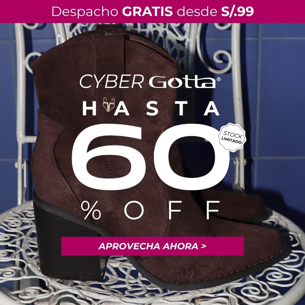 Botines marrones de mujer Cyber Gotta con hasta 60% de descuento y envío gratis desde S/99
