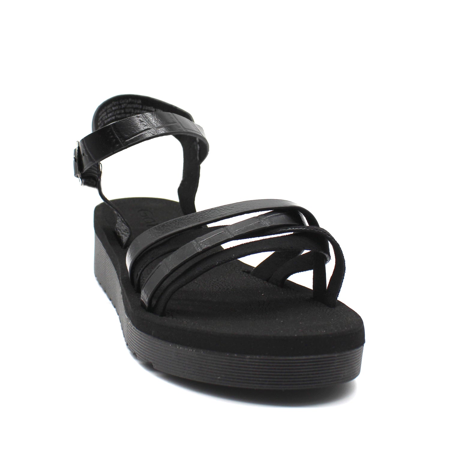Sandalia Negra Mujer 13211