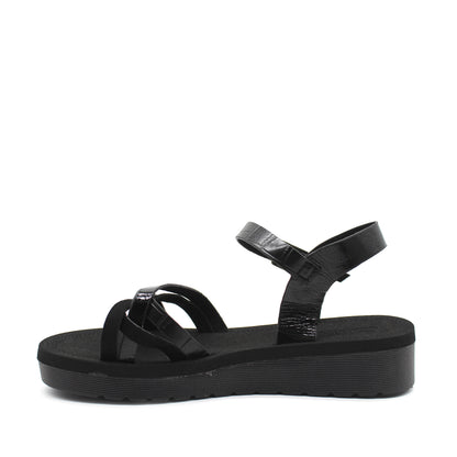 Sandalia Negra Mujer 13211