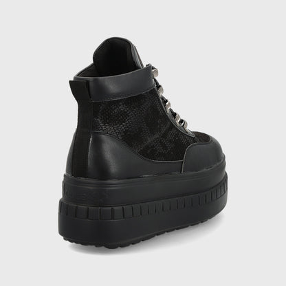 Zapatilla Plataforma Negra Mujer 13267