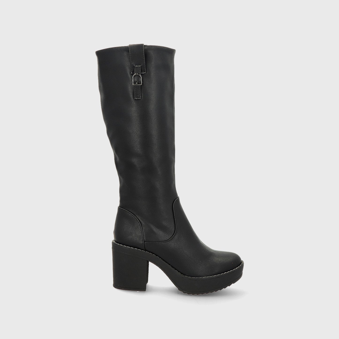 Bota Taco Negra Mujer 13501