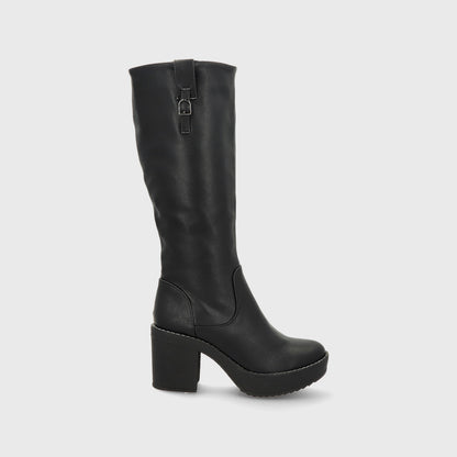 Bota Taco Negra Mujer 13501