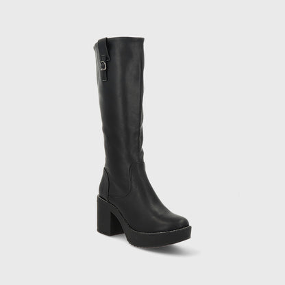 Bota Taco Negra Mujer 13501