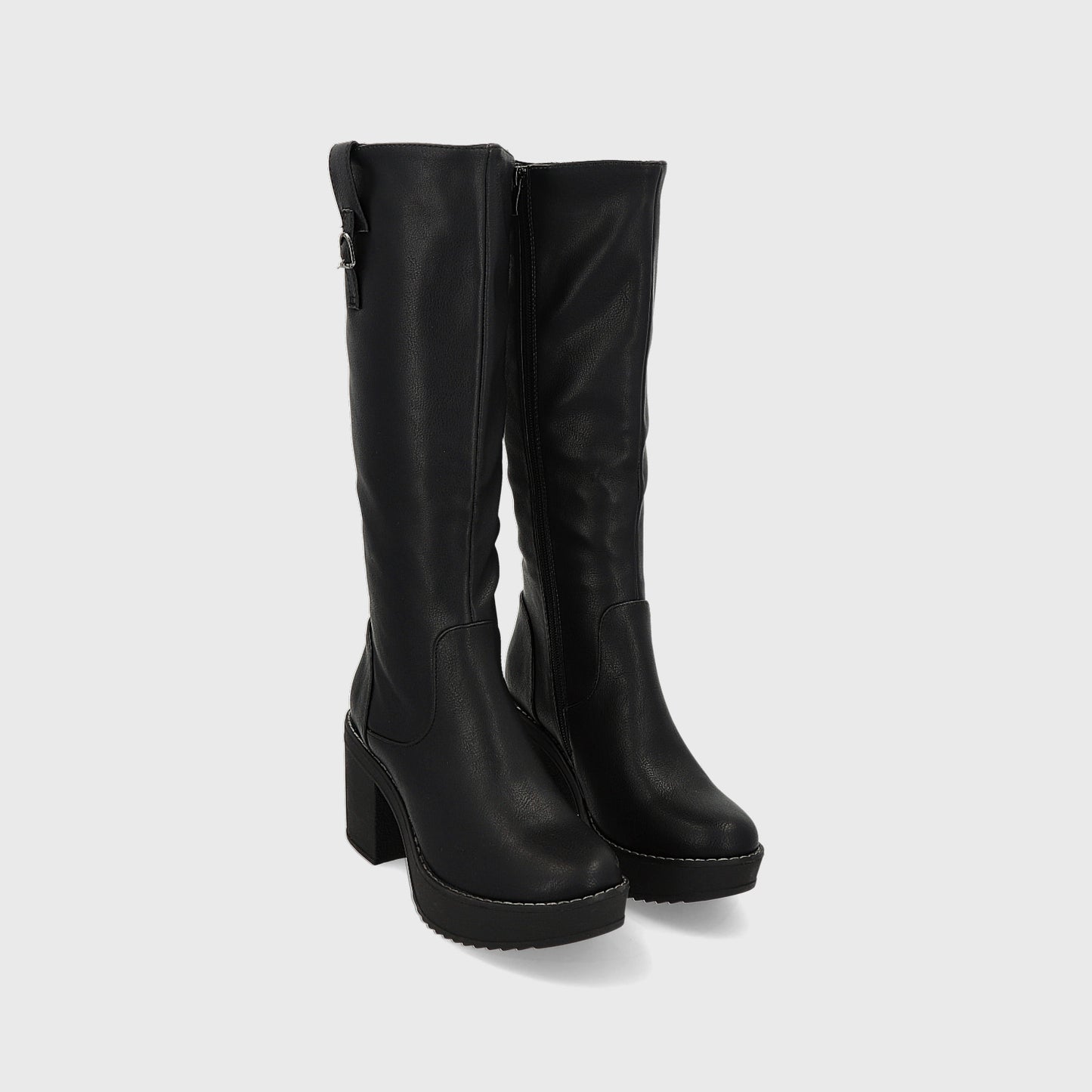 Bota Taco Negra Mujer 13501