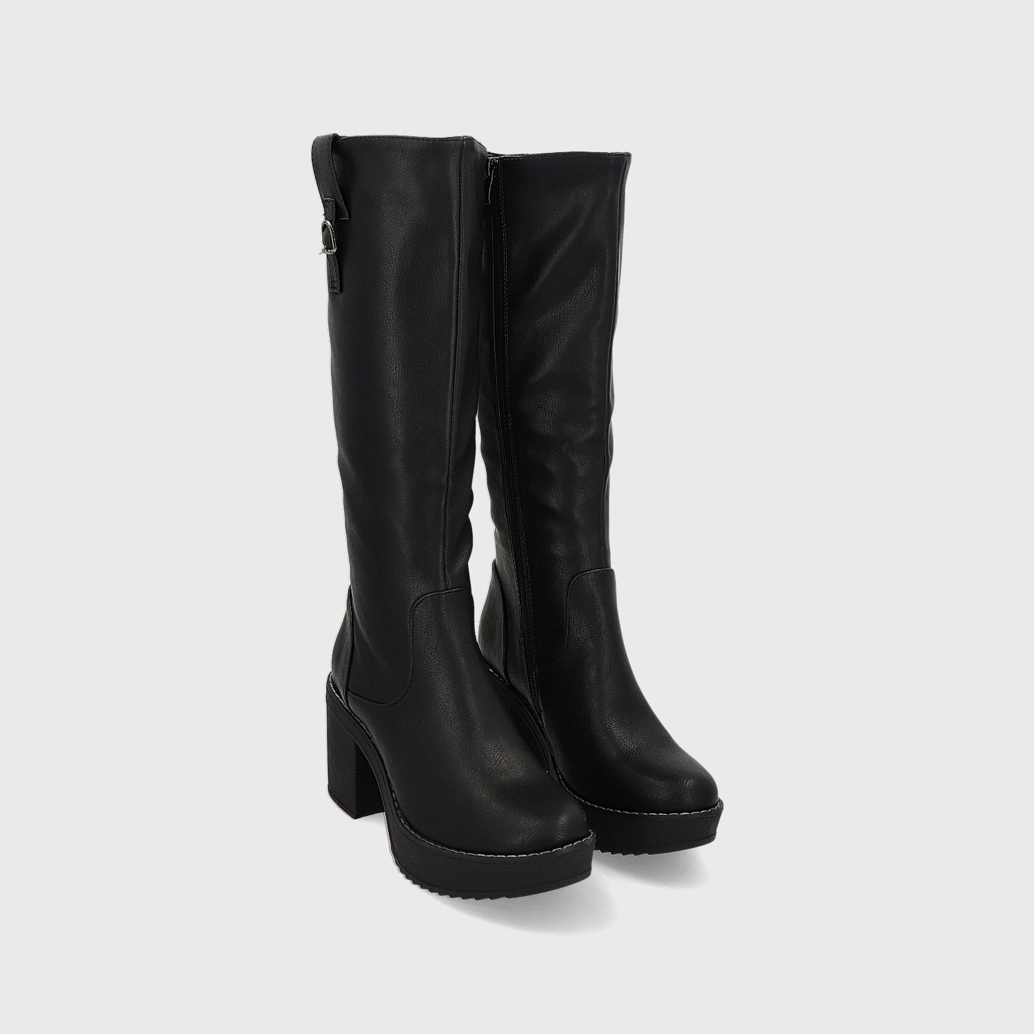Bota Taco Negra Mujer 13501