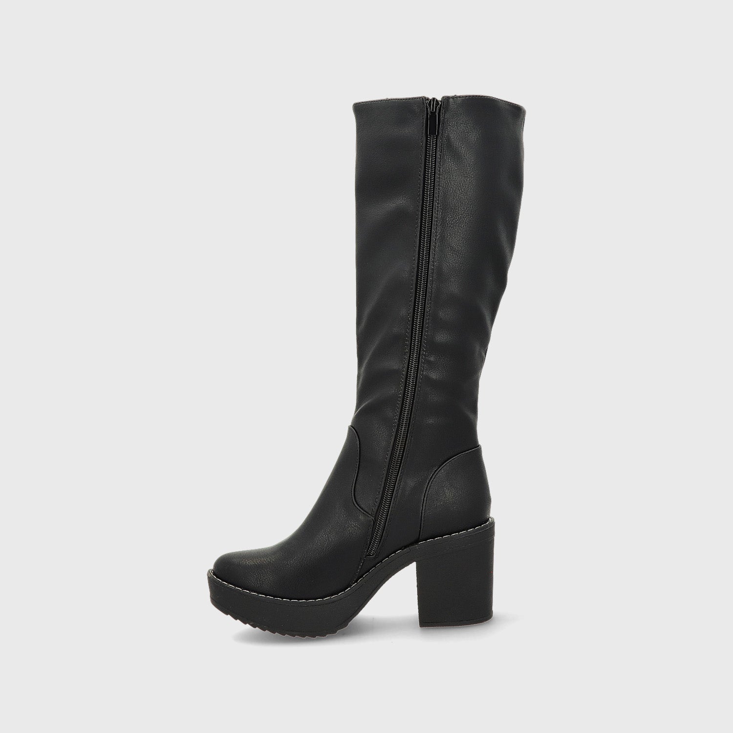 Bota Taco Negra Mujer 13501