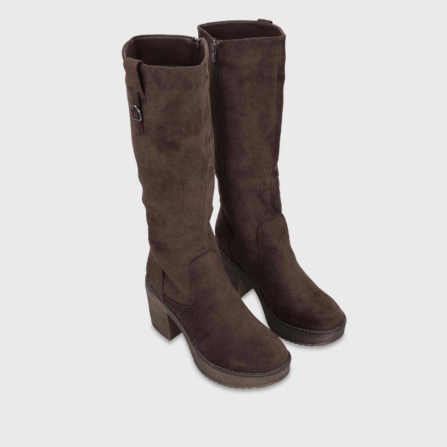 Bota Plataforma Café Mujer 13501