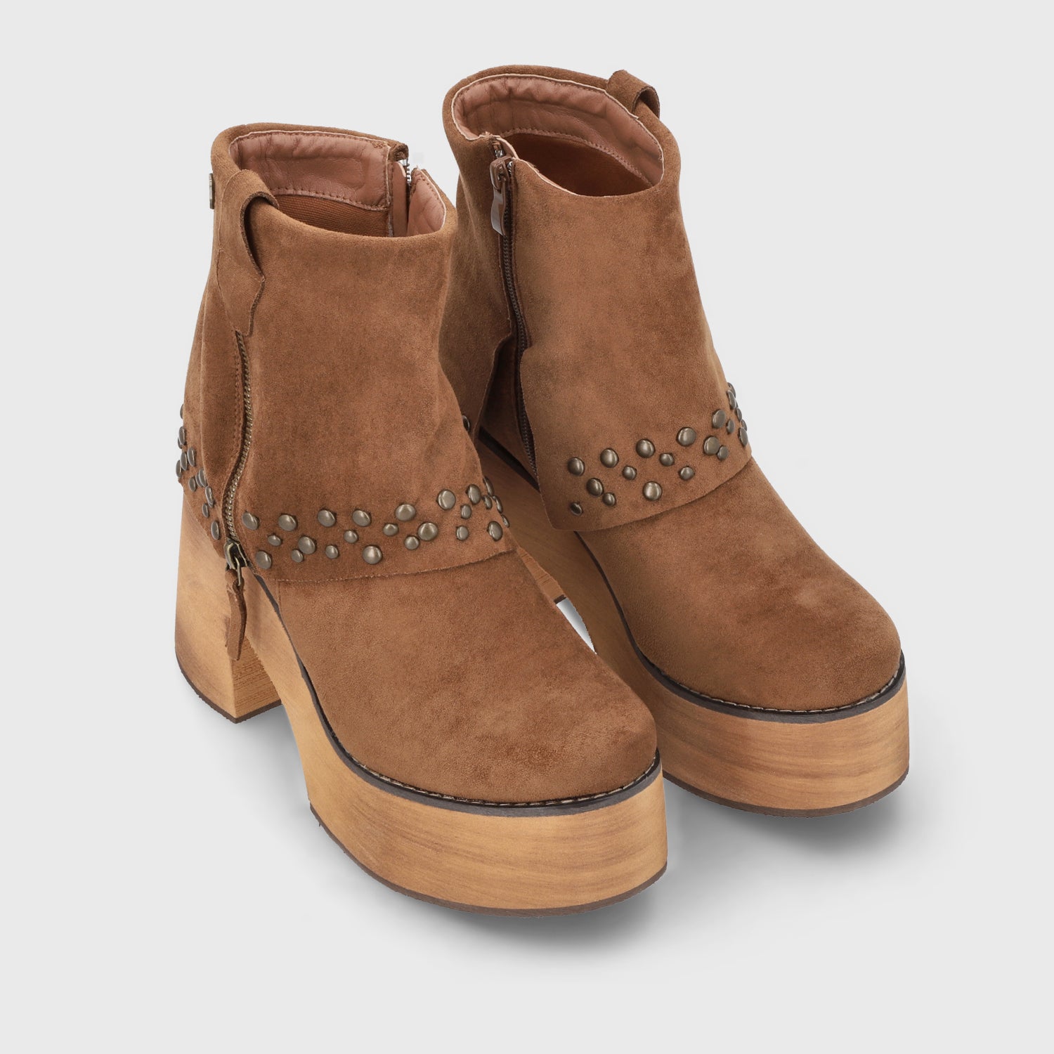 Botín Plataforma Camel Mujer 15045