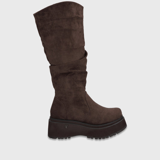 Bota Plataforma Café Mujer 15092