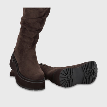 Bota Plataforma Café Mujer 15092