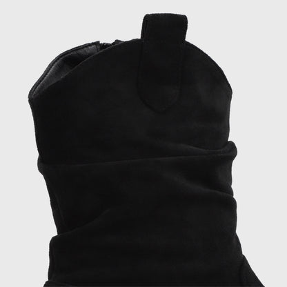 Bota Plataforma Negra Mujer 1509G01