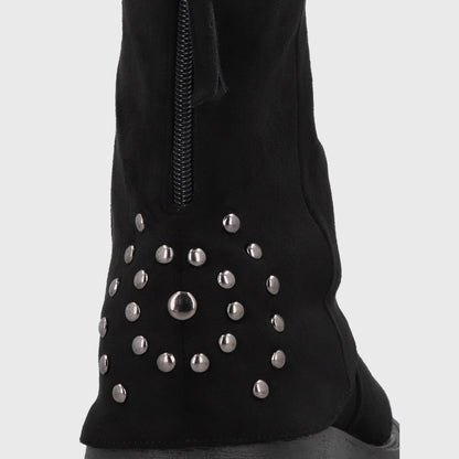 Botin Plataforma Negro Mujer 1517A01
