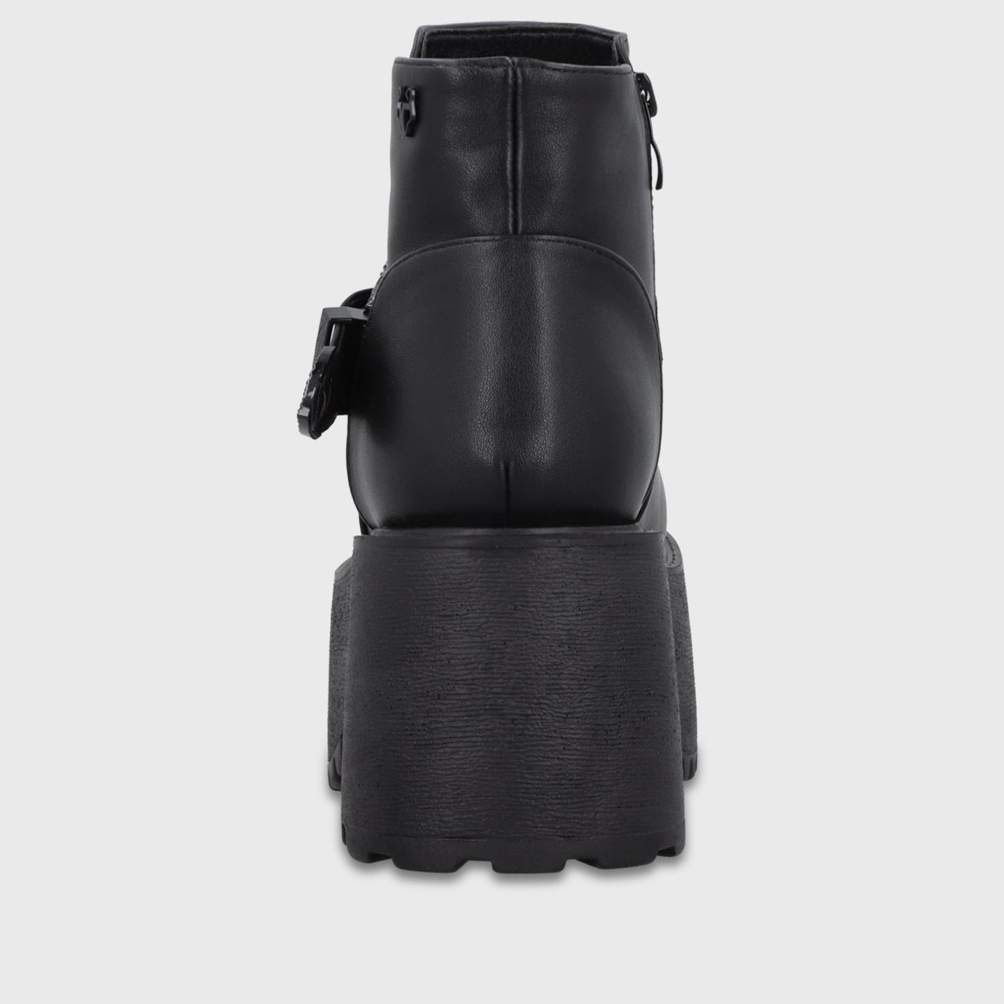 Botin Plataforma Negro Mujer 1517B01