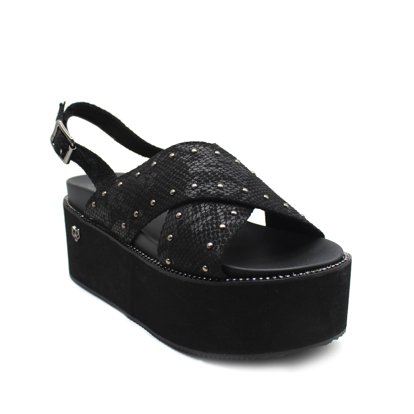 Sandalia Negra Mujer 15663