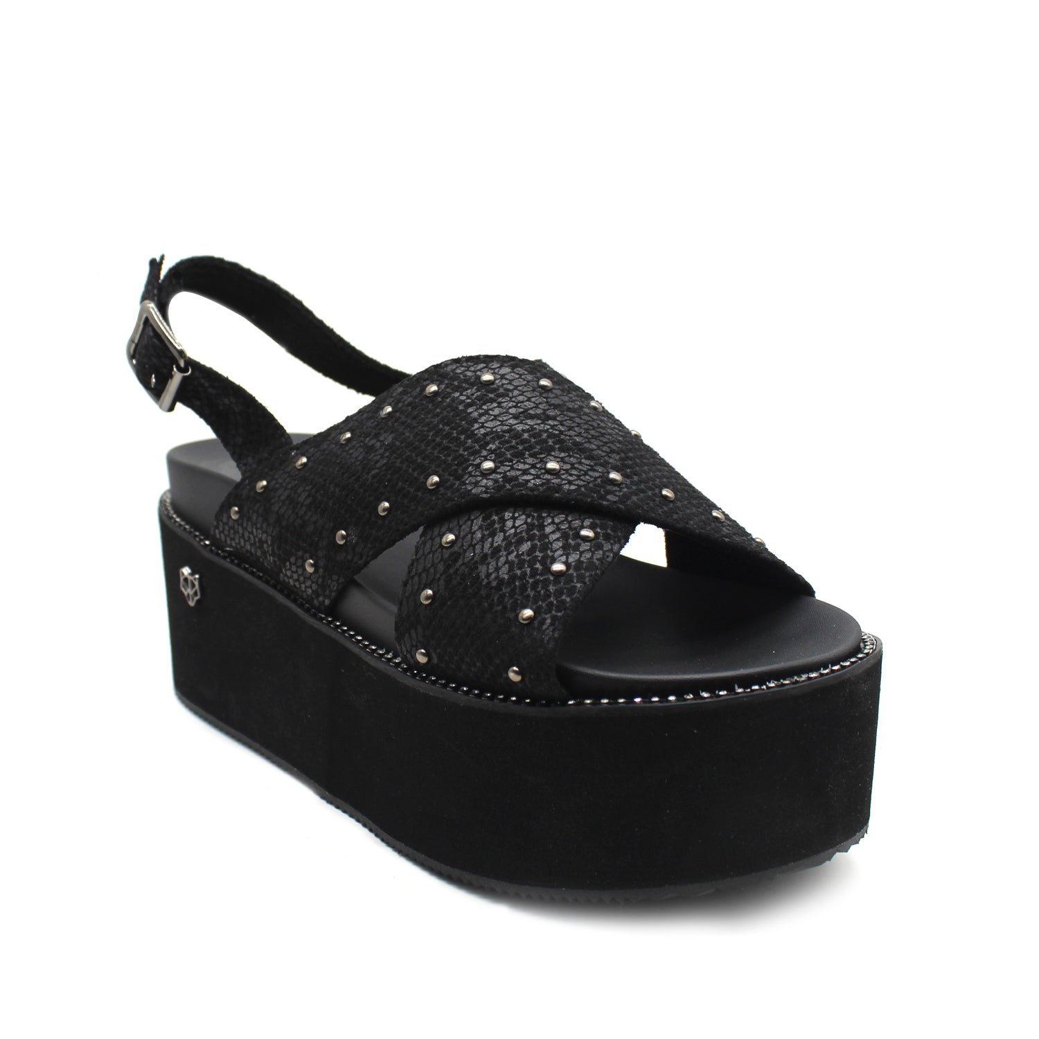 Sandalia Negra Mujer 15663