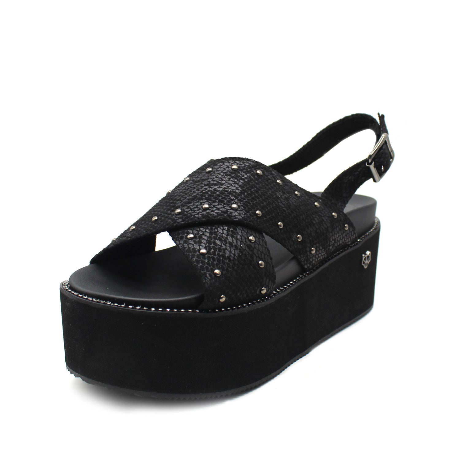 Sandalia Negra Mujer 15663