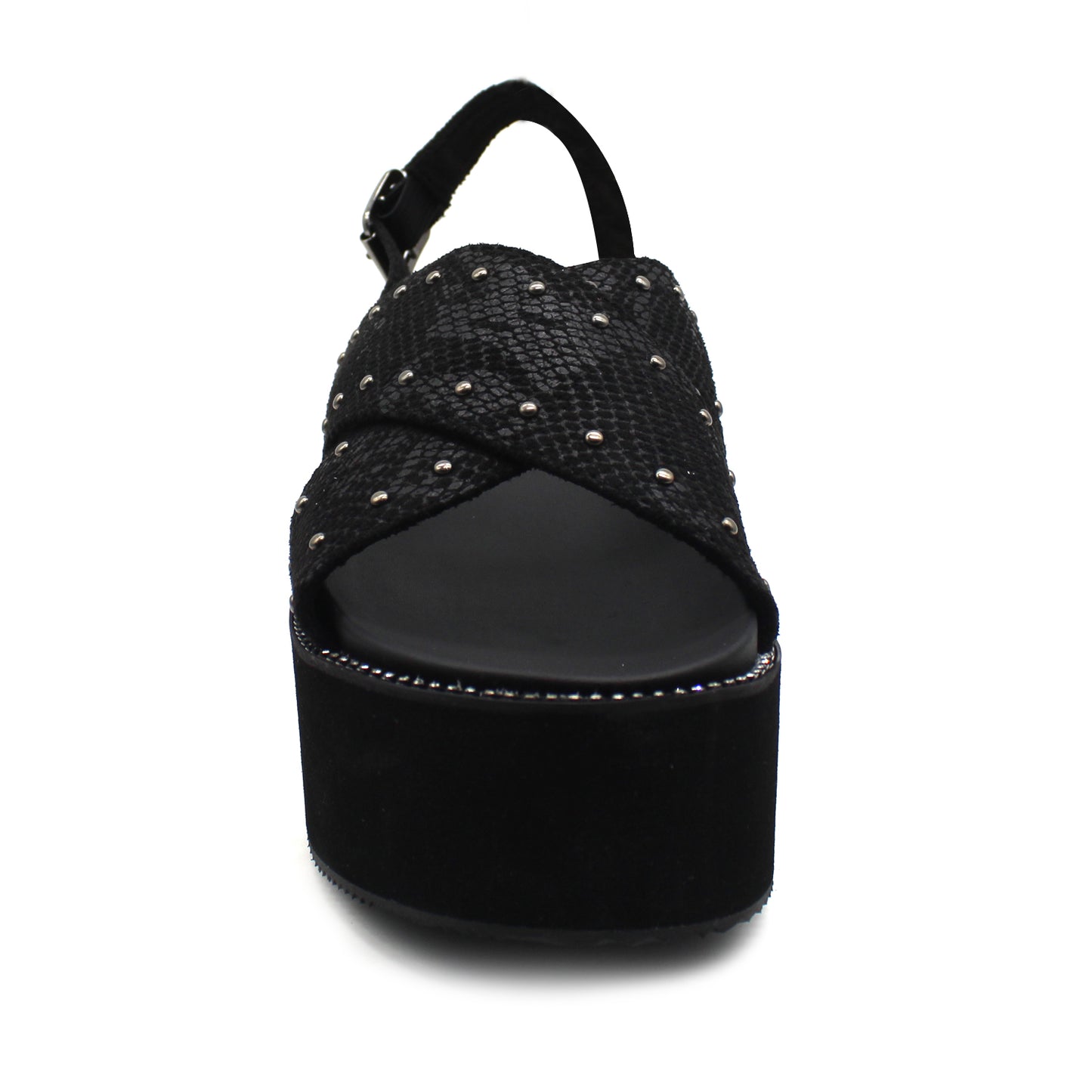 Sandalia Negra Mujer 15663