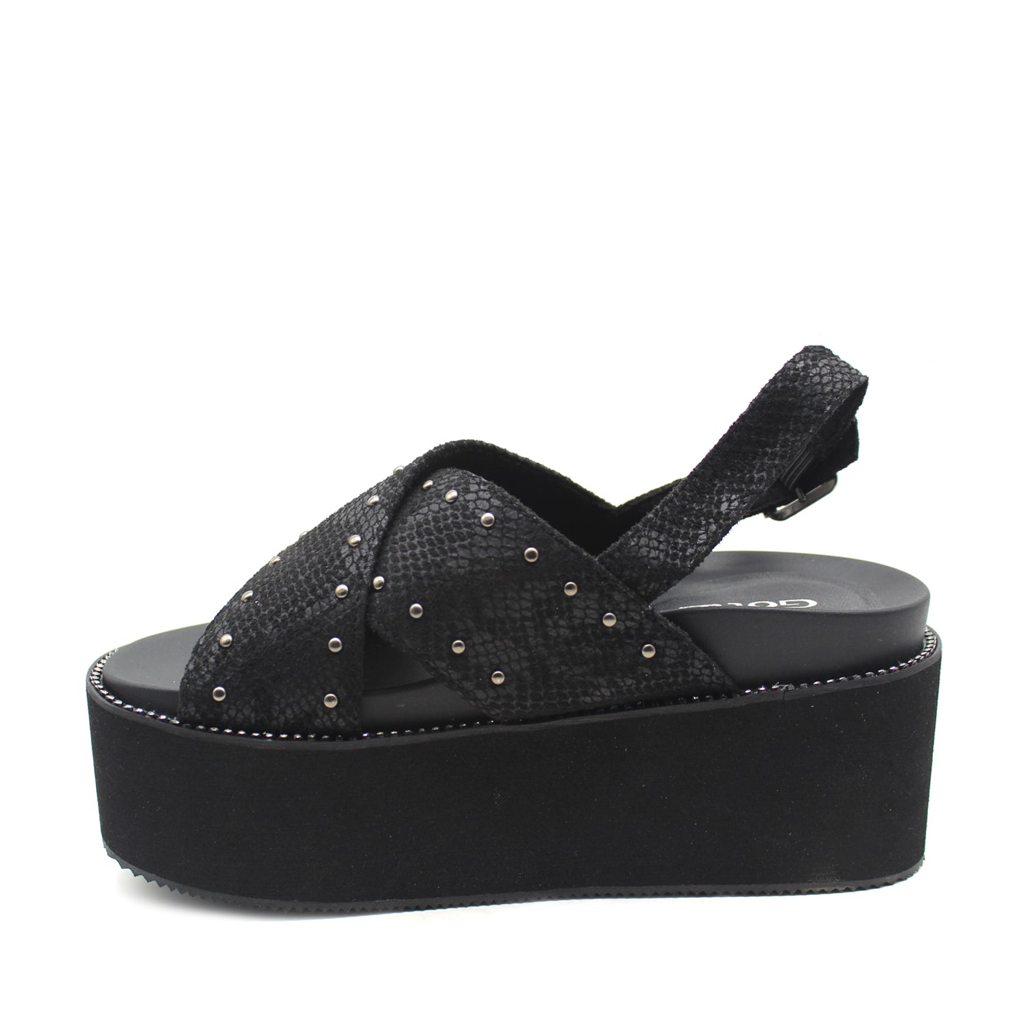 Sandalia Negra Mujer 15663