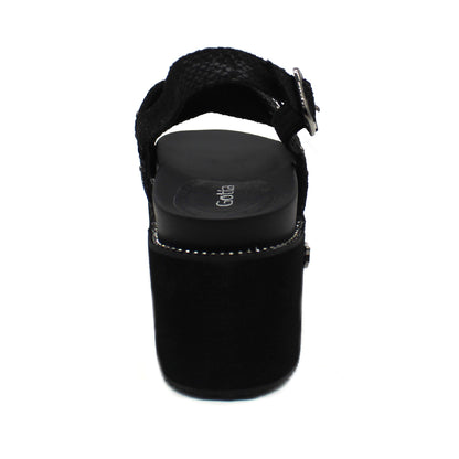 Sandalia Negra Mujer 15663