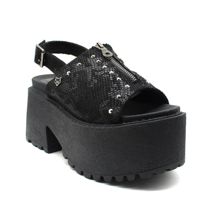 Sandalia Negra Mujer 15673