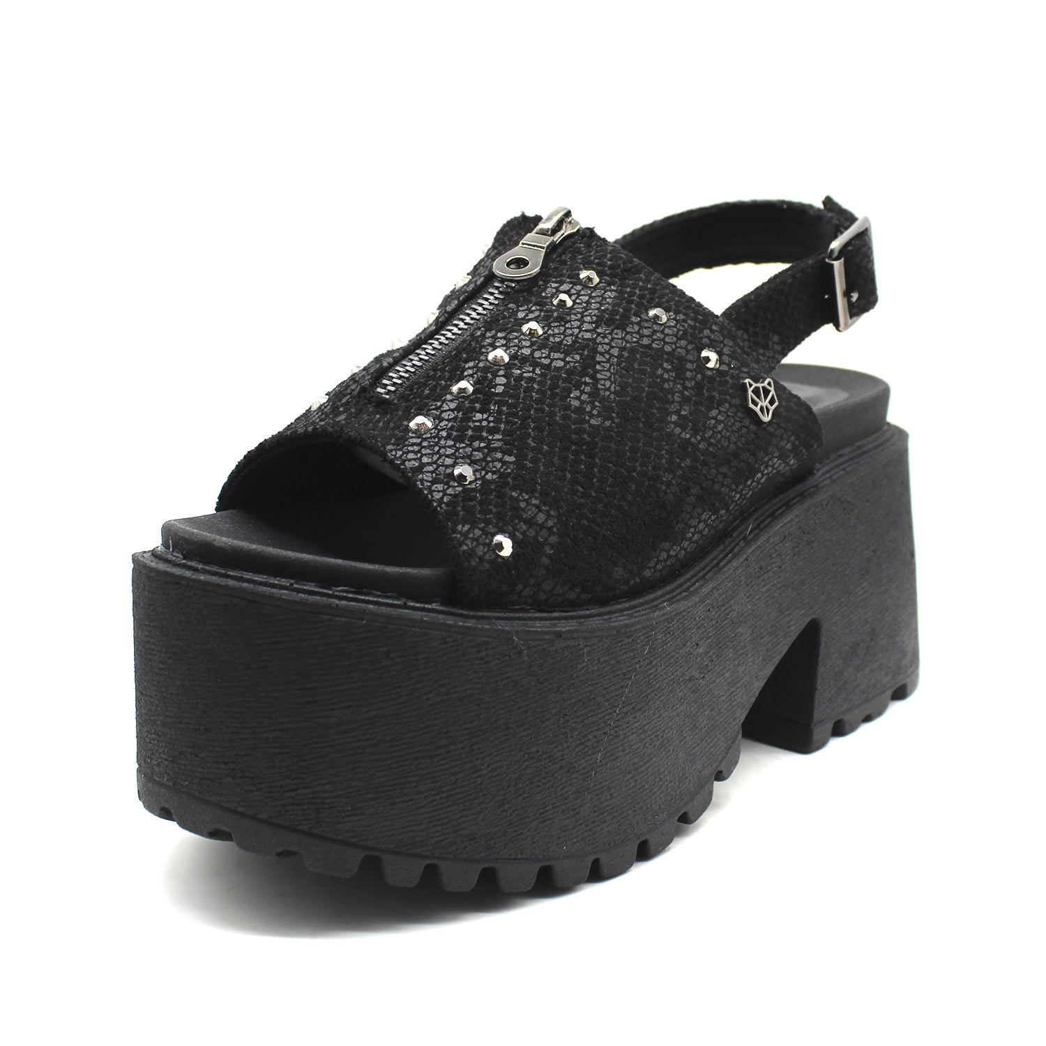 Sandalia Negra Mujer 15673