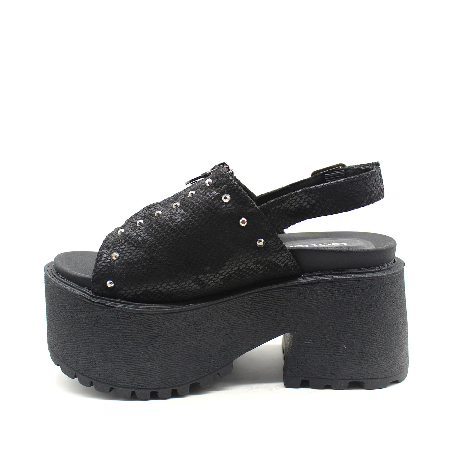 Sandalia Negra Mujer 15673