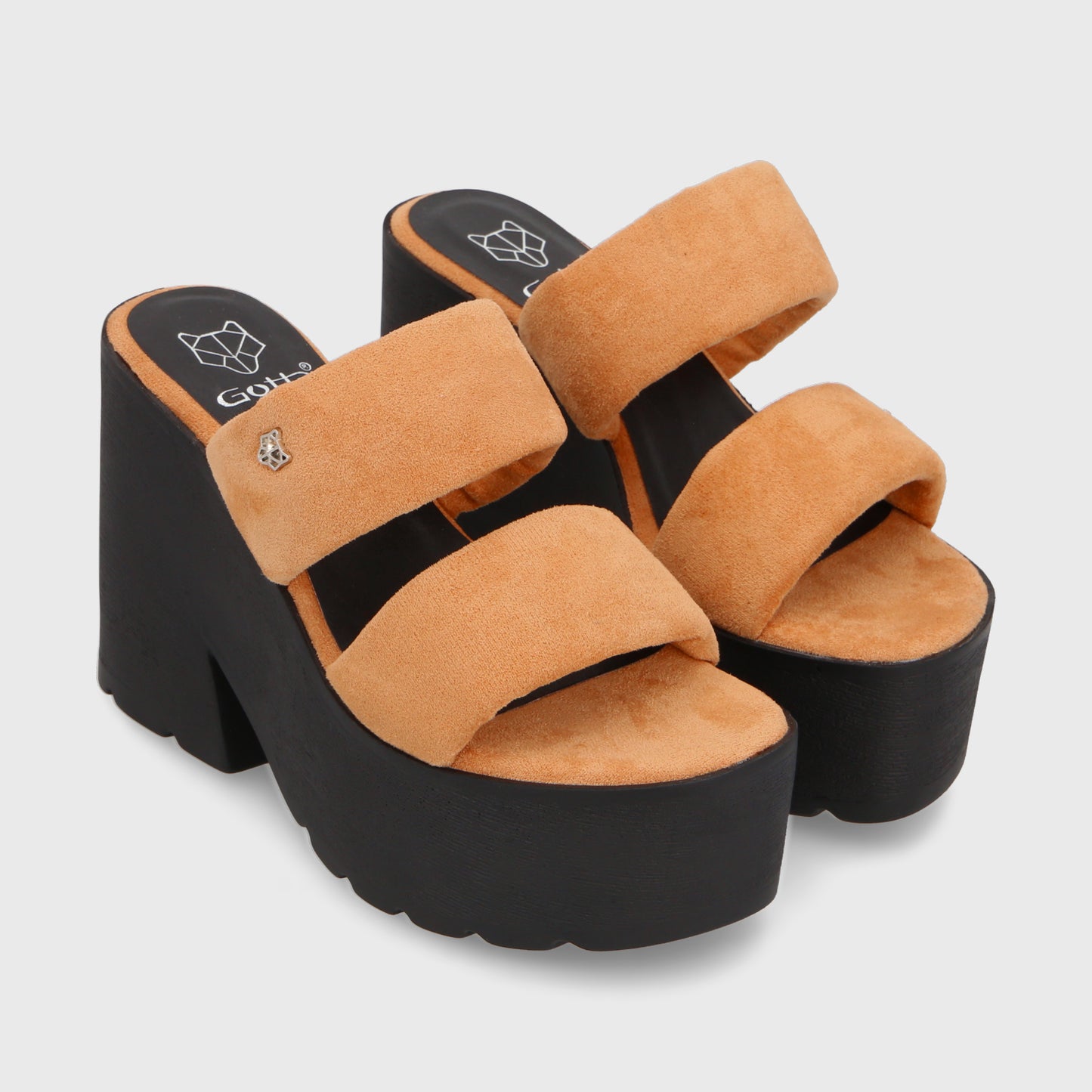 Sandalia Plataforma Café Mujer 15695