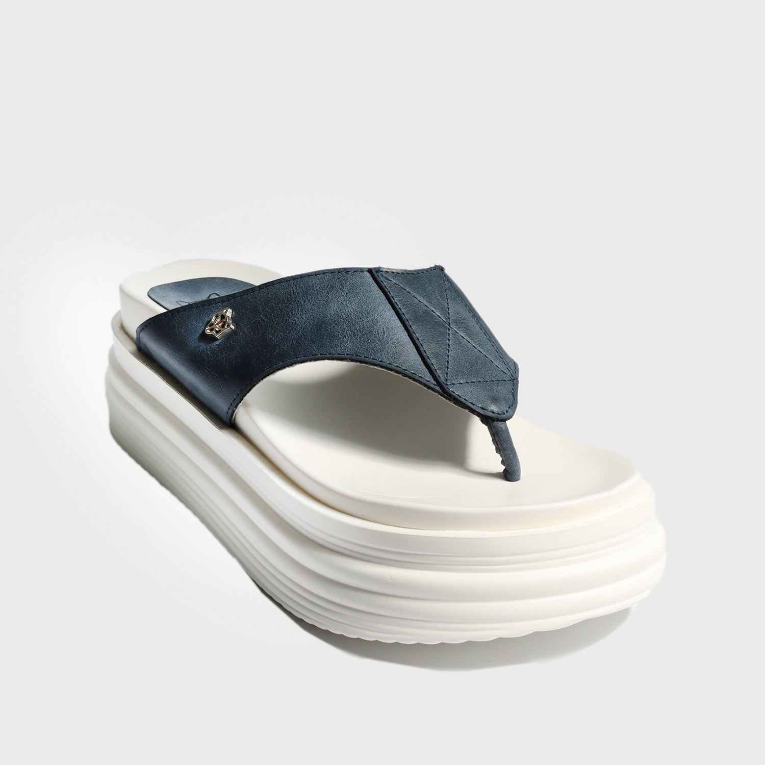 Sandalia Plataforma Azul Mujer 15715