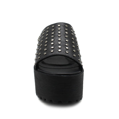 Sandalia Negra Mujer 15723