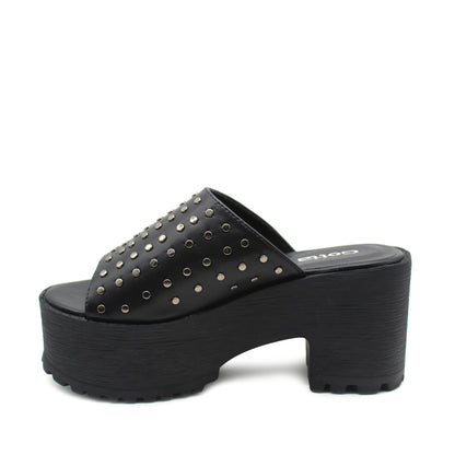 Sandalia Negra Mujer 15723