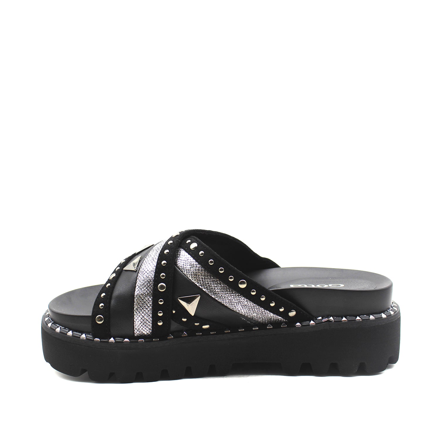 Sandalia Negra Mujer 15733