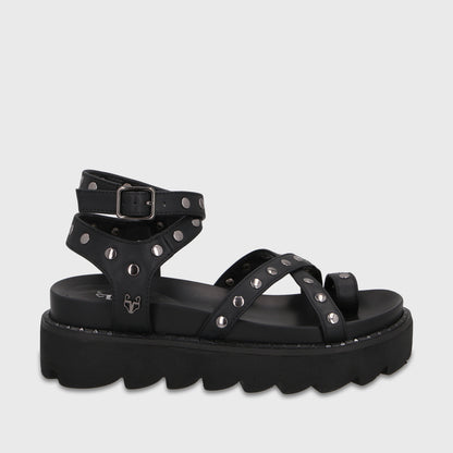 Sandalia Negra Mujer 1573H
