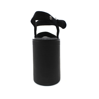 Sandalia Negra Mujer 15802