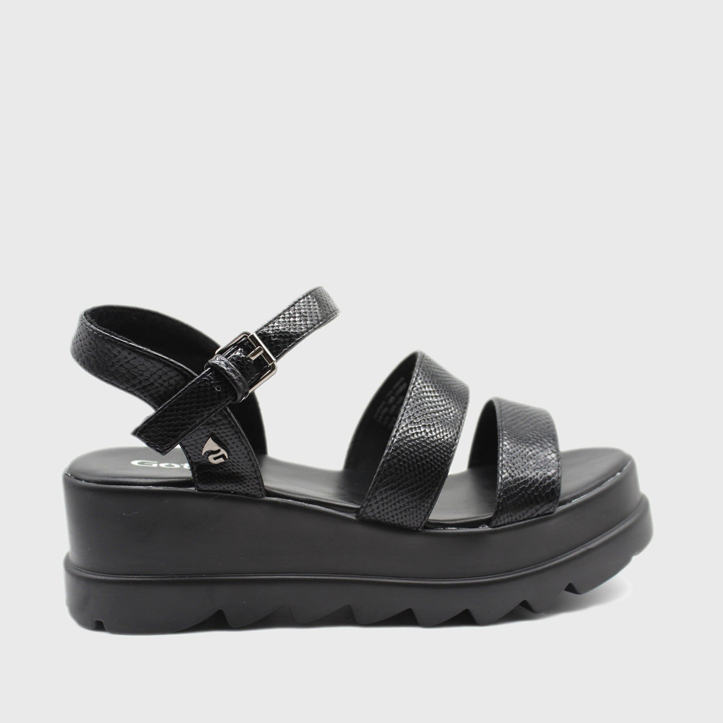 Sandalia Negra Mujer 15851