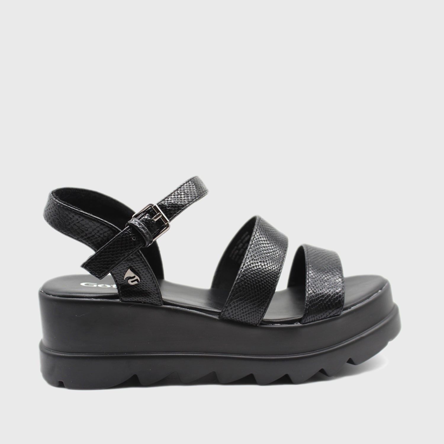 Sandalia Negra Mujer 15851