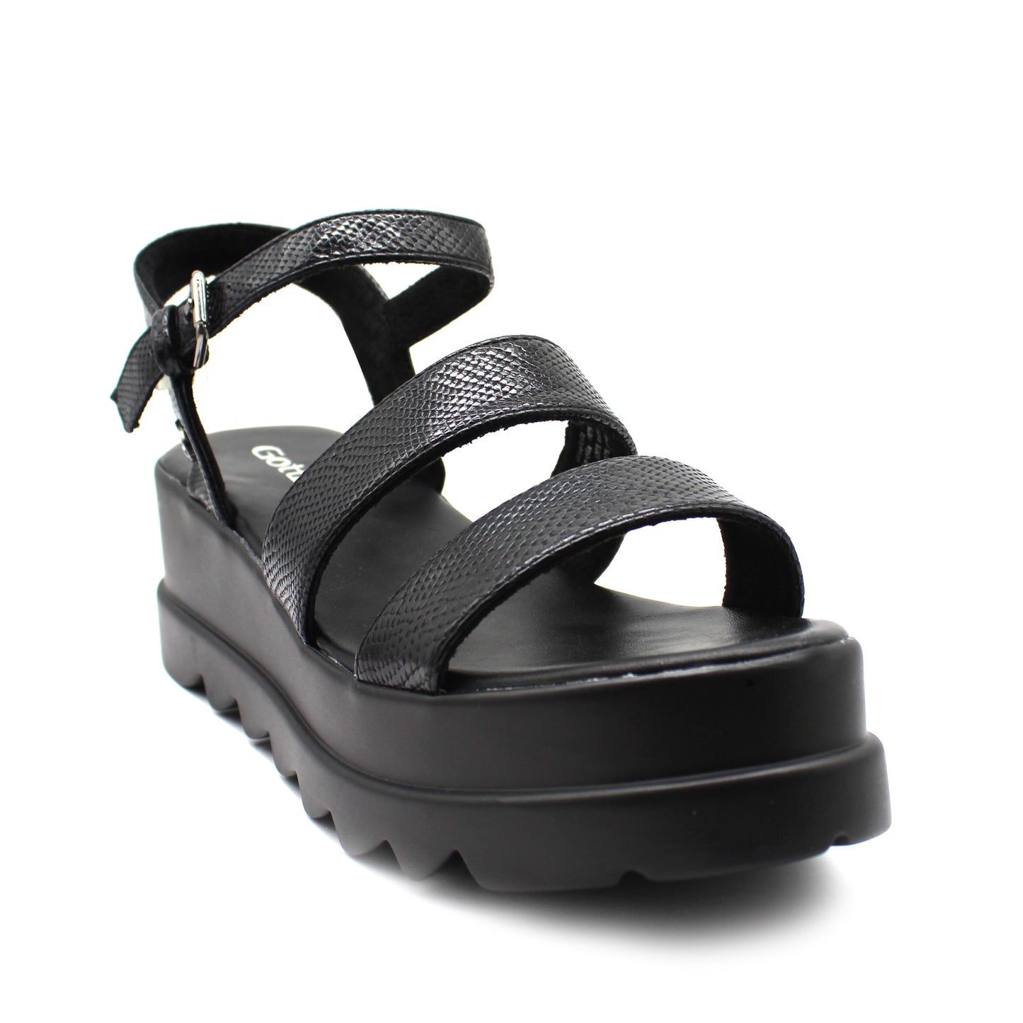 Sandalia Negra Mujer 15851