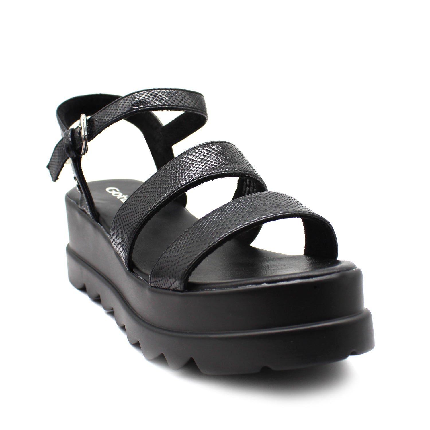 Sandalia Negra Mujer 15851