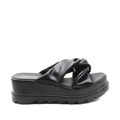 Sandalia Negra Mujer 15852