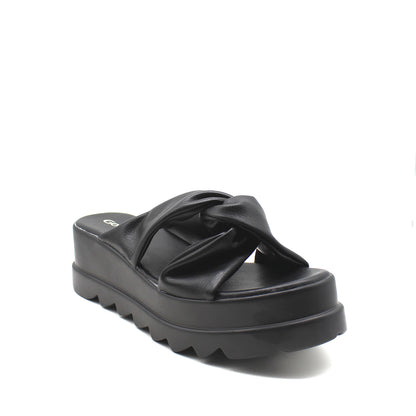 Sandalia Negra Mujer 15852