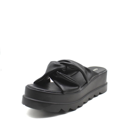 Sandalia Negra Mujer 15852